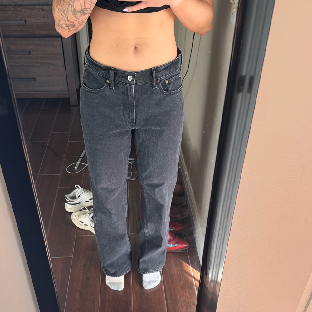 Abercrombie & Fitch Women's Black Straight Leg Jeans